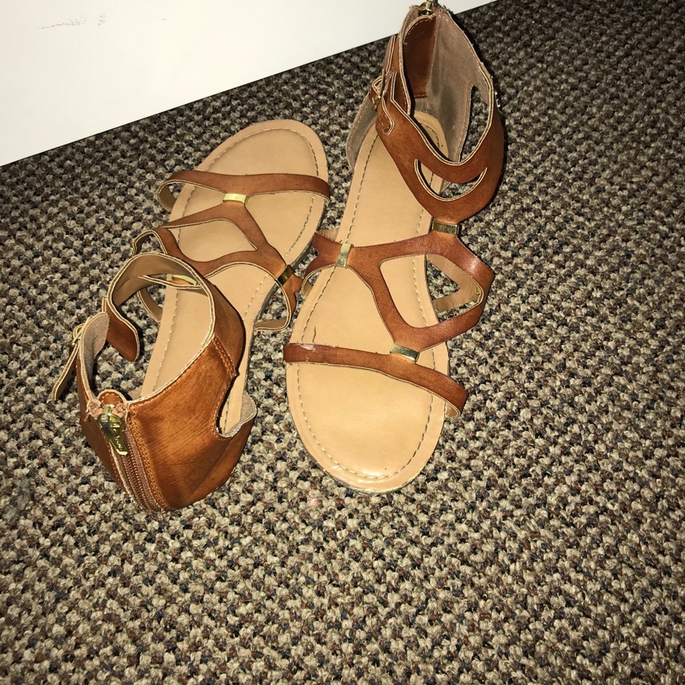 Cute brown sandals